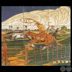 EL RODEO, 1928 - Obra de JULIÁN DE LA HERRERÍA